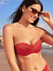 Terracotta Shaping Padded Multiway Wired Bandeau Bikini Top - Image 1 of 5