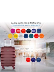 Flight Knight EasyJet Overhead 55x35x20cm Hard Shell Cabin Carry On Case Suitcase Set Of 2 - Image 6 of 7