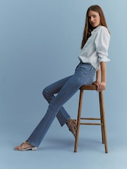 Mid Blue Denim Lift, Slim And Shape Bootcut Jeans - Image 1 of 6