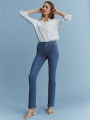 Mid Blue Denim Lift, Slim And Shape Bootcut Jeans - Image 2 of 6