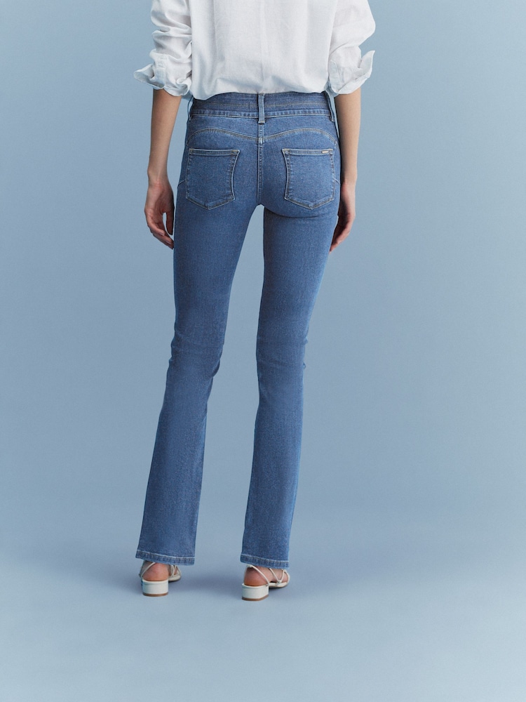 Mid Blue Denim Lift, Slim And Shape Bootcut Jeans - Image 4 of 6