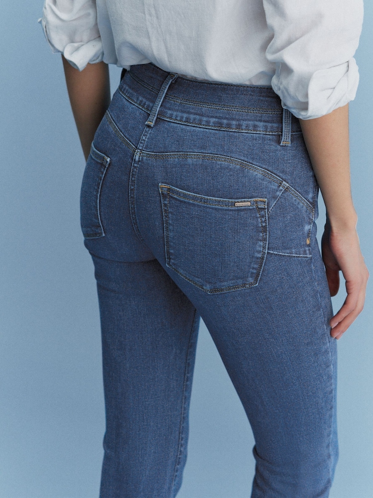 Mid Blue Denim Lift, Slim And Shape Bootcut Jeans - Image 5 of 6