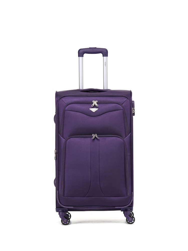 Flight Knight Medium Softcase Lightweight Check-In Suitcase With 4 Wheels - Image 1 of 6 Flight Knight Medium Softcase Lightweight Check-In Suitcase With 4 Wheels - Image 1 of 6