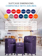 Flight Knight Medium Softcase Lightweight Check-In Suitcase With 4 Wheels - Image 2 of 6