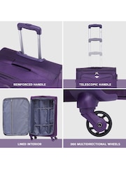 Flight Knight Medium Softcase Lightweight Check-In Suitcase With 4 Wheels - Image 6 of 6