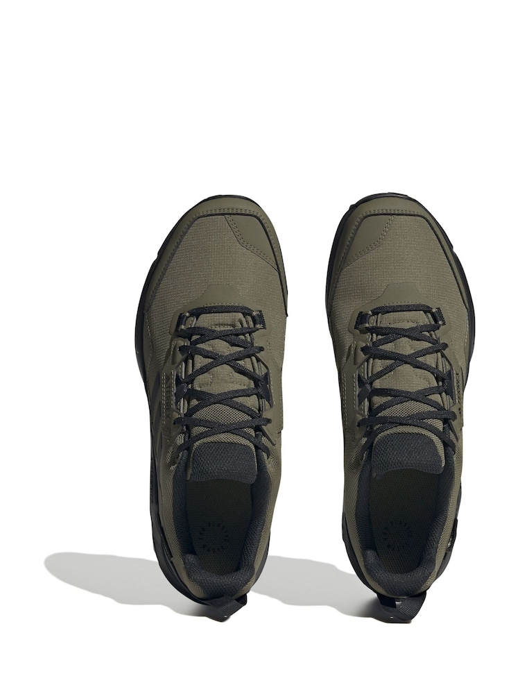 adidas Terrex Khaki Green AX4 GORE-TEX Hiking Shoes - Image 8 of 12