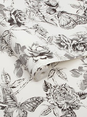Graham & Brown Black Skull Roses 10M Wallpaper - Image 3 of 3