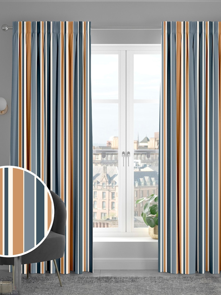 Orange Huddson Made To Measure Curtains - Image 1 of 9