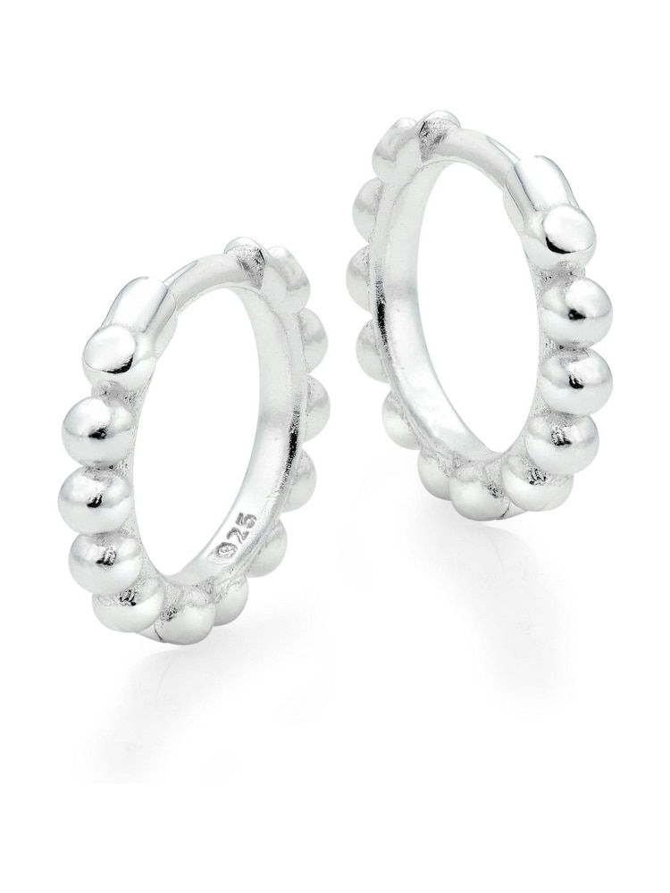 Beaverbrooks Yellow Gold Plated Ball Huggie Earrings - Image 1 of 3