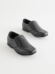 Black Standard Fit (F) School Leather Loafers - Image 1 of 5