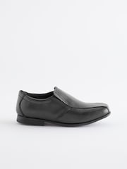Black Standard Fit (F) School Leather Loafers - Image 2 of 5