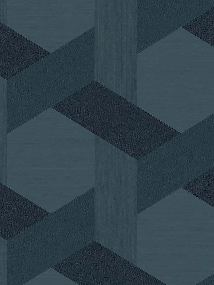 Graham & Brown Blue Fractal 10M Wallpaper - Image 2 of 3 Graham & Brown Blue Fractal 10M Wallpaper - Image 2 of 3