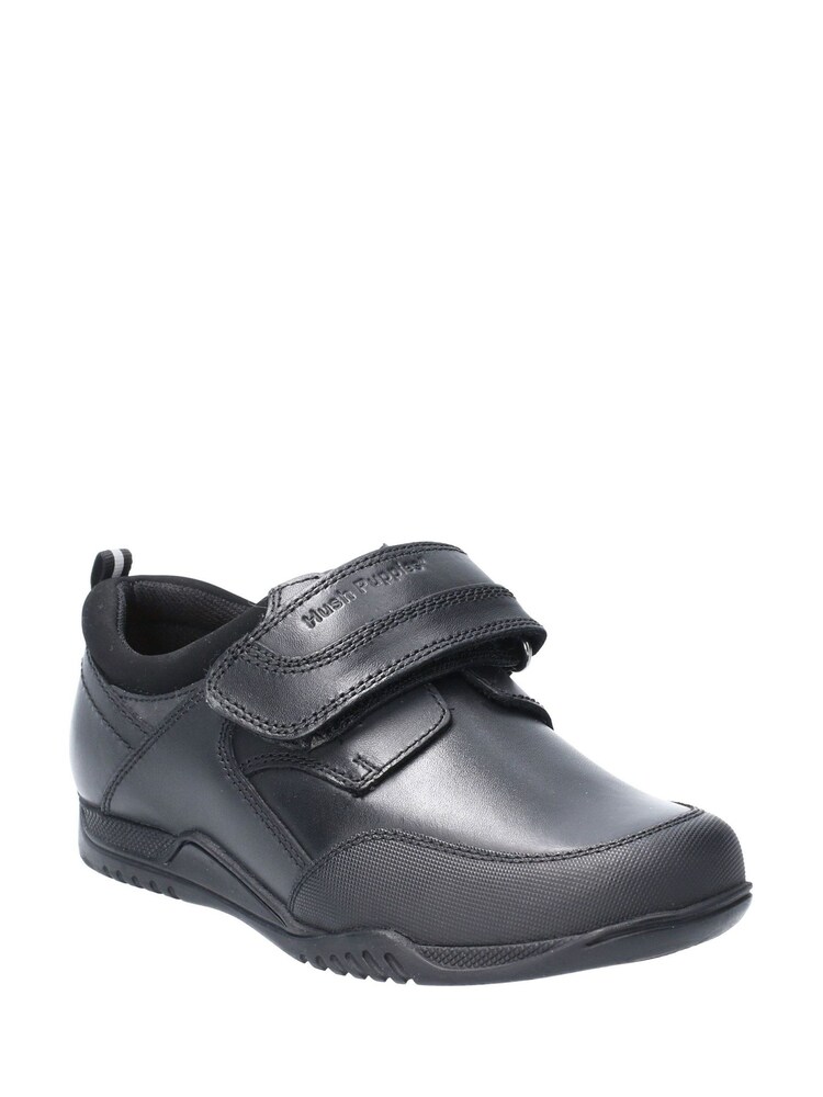 Hush Puppies Noah Black Senior School Shoes - Image 2 of 3
