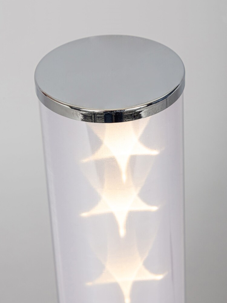 glow Chrome Galaxy Cylinder Table Lamp - Image 7 of 7