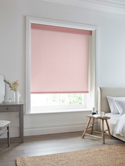 Laura Ashley Blush Pink Sycamore Made To Measure Roller Blind - Image 2 of 6