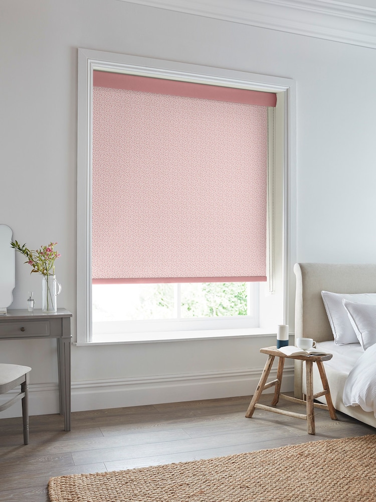 Laura Ashley Blush Pink Sycamore Made To Measure Roller Blind - Image 2 of 6