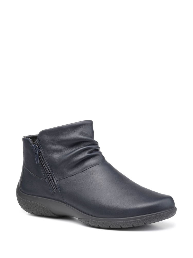 Hotter Blue Wide Fit Murmur Zip-Fastening Boots - Image 2 of 4