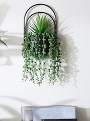 Black Bronx Artificial Plants Wall Plaque - Image 1 of 6