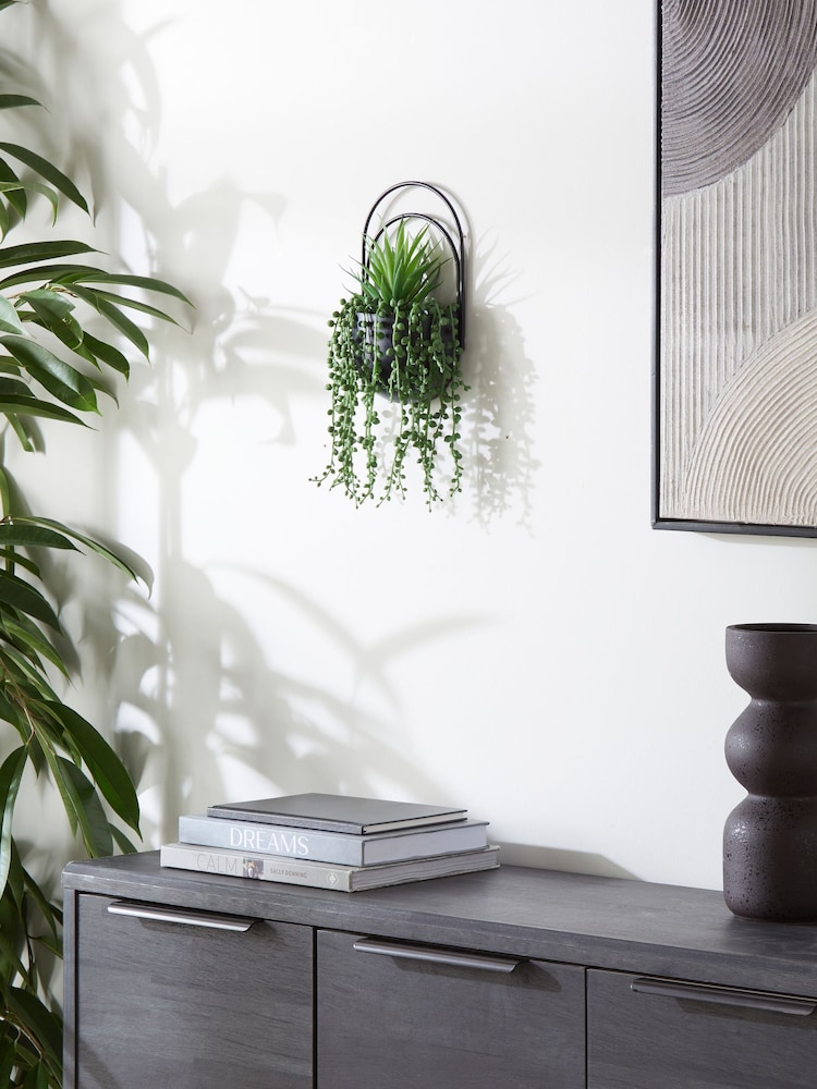 Black Bronx Artificial Plants Wall Plaque - Image 2 of 6