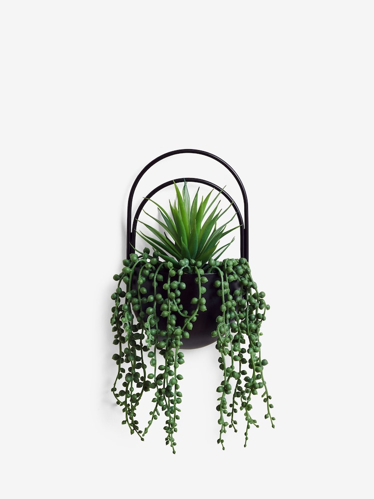 Black Bronx Artificial Plants Wall Plaque - Image 4 of 6