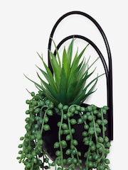 Black Bronx Artificial Plants Wall Plaque - Image 5 of 6
