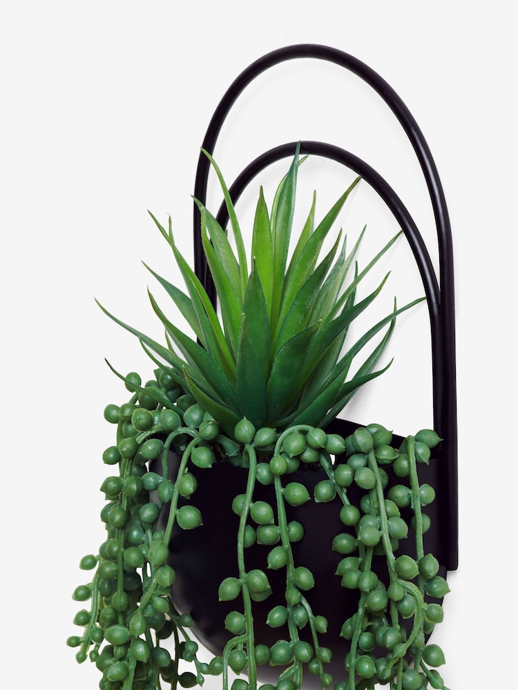 Black Bronx Artificial Plants Wall Plaque - Image 5 of 6