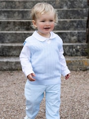 Emile Et  Rose Blue Three-Piece Occasionwear Set - Image 1 of 4