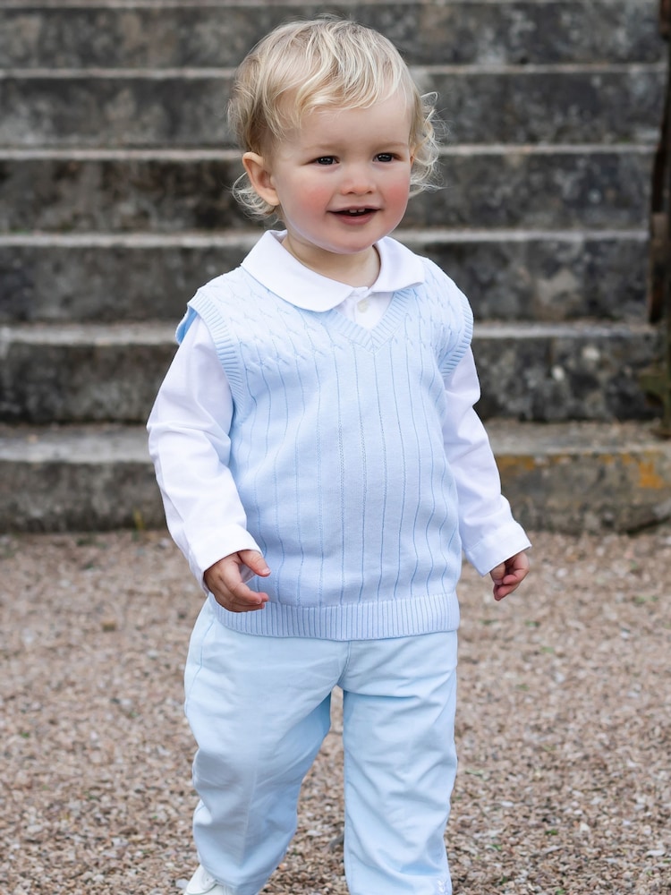 Emile Et  Rose Blue Three-Piece Occasionwear Set - Image 1 of 4