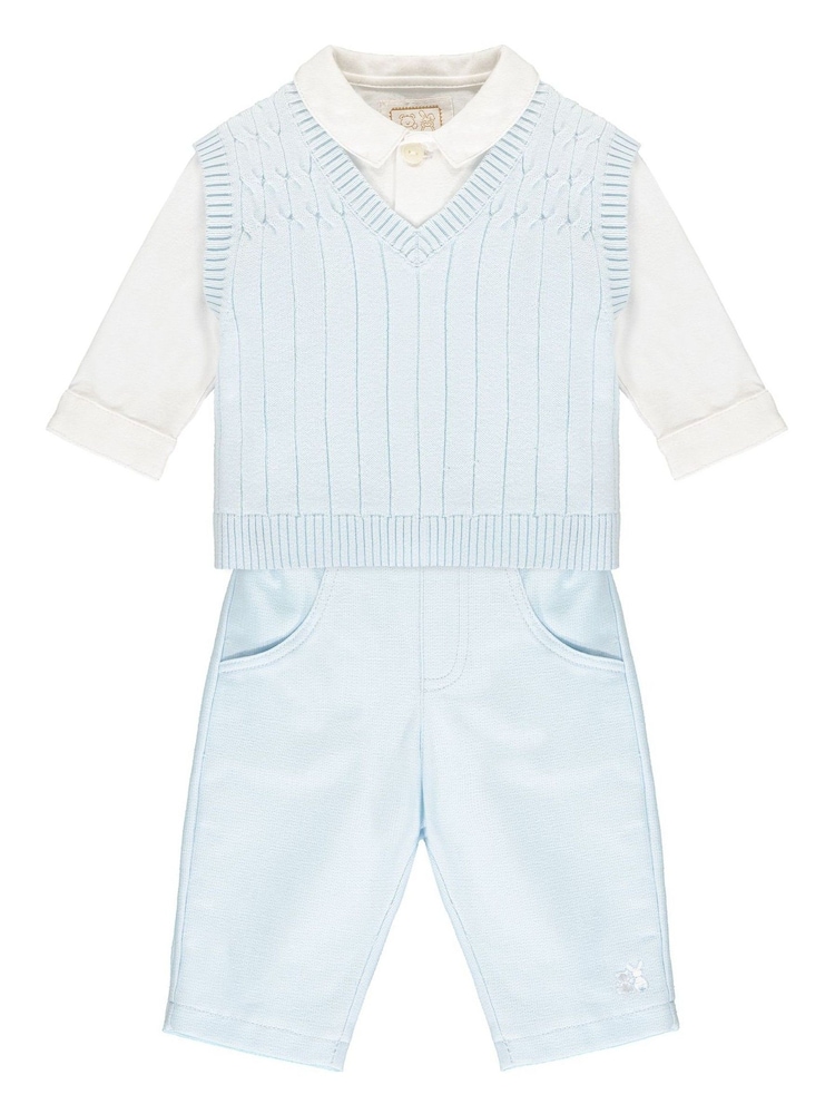 Emile Et  Rose Blue Three-Piece Occasionwear Set - Image 2 of 4