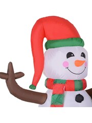 Homcom Multi Outdoor Inflatable Xmas Penguins Decoration - Image 3 of 5