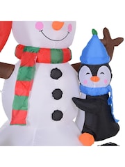 Homcom Multi Outdoor Inflatable Xmas Penguins Decoration - Image 4 of 5