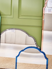 Oliver Bonas Blue Aurora Glass Curve Wall Mirror - Image 2 of 4