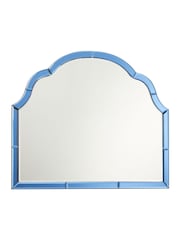 Oliver Bonas Blue Aurora Glass Curve Wall Mirror - Image 3 of 4