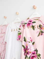 Baker by Ted Baker 100% Cotton Sleepsuits 3 Pack - Image 5 of 7