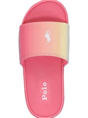 Różowy z efektem cieniowania - Polo Ralph Lauren Logo Cayson II Sliders - Image 1 of 5
