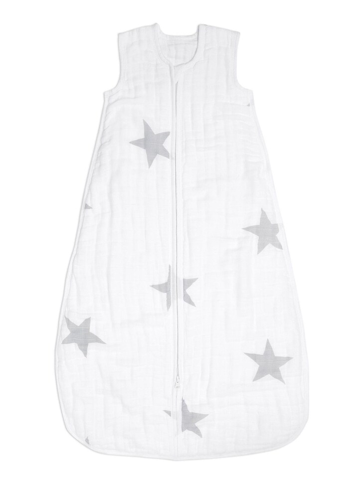 aden + anais Grey uslin Multi-Layer Mid-Season 100% Cotton Sleeping Bag