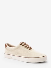 White Regular Fit Classic Canvas Pumps - Image 3 of 5