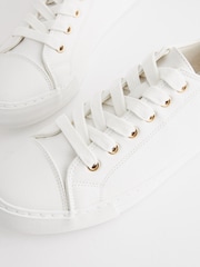 White Wide Fit Forever Comfort® Patent Baseball Trainers - Image 6 of 7