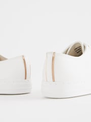 White Wide Fit Forever Comfort® Patent Baseball Trainers - Image 7 of 7