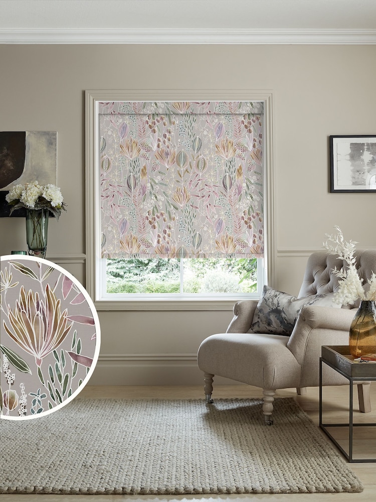 Voyage Cream Sandstone Blackout Masina Made to Measure Roller Blind - Image 1 of 6