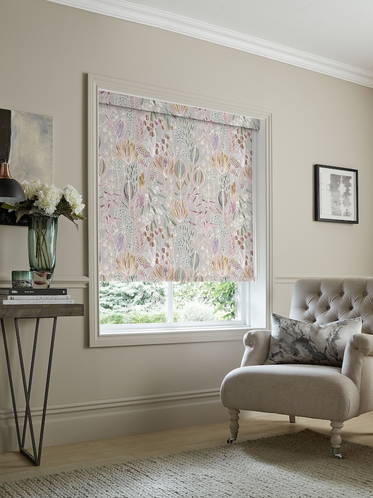 Voyage Cream Sandstone Blackout Masina Made to Measure Roller Blind - Image 2 of 6
