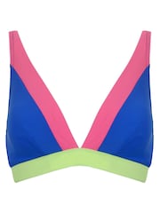 Pour Moi Multi Palm Springs Colourblock Bikini Top - Image 4 of 5