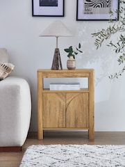 Natural Arches Mango Wood Effect Side Table - Image 1 of 11
