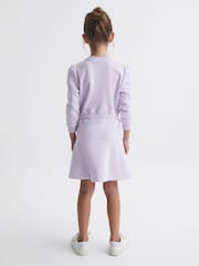 Reiss Lilac Maeve 9-12 yrs Relaxed Jersey Dress - Image 5 of 7