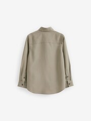 Khaki Green Soft Touch Smart Long Sleeve Shirt (3-16yrs) - Image 2 of 2