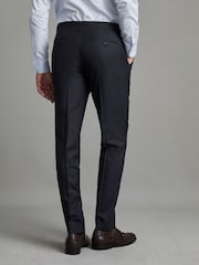 Pantalones de lana, corte slim con textura Dunn de Reiss - Imagen 4 de 7