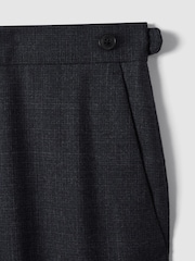 Pantalones de lana, corte slim con textura Dunn de Reiss - Imagen 5 de 7
