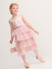 Monsoon Elodie Sequin Tiered Party Dress - Bild 1 von 4