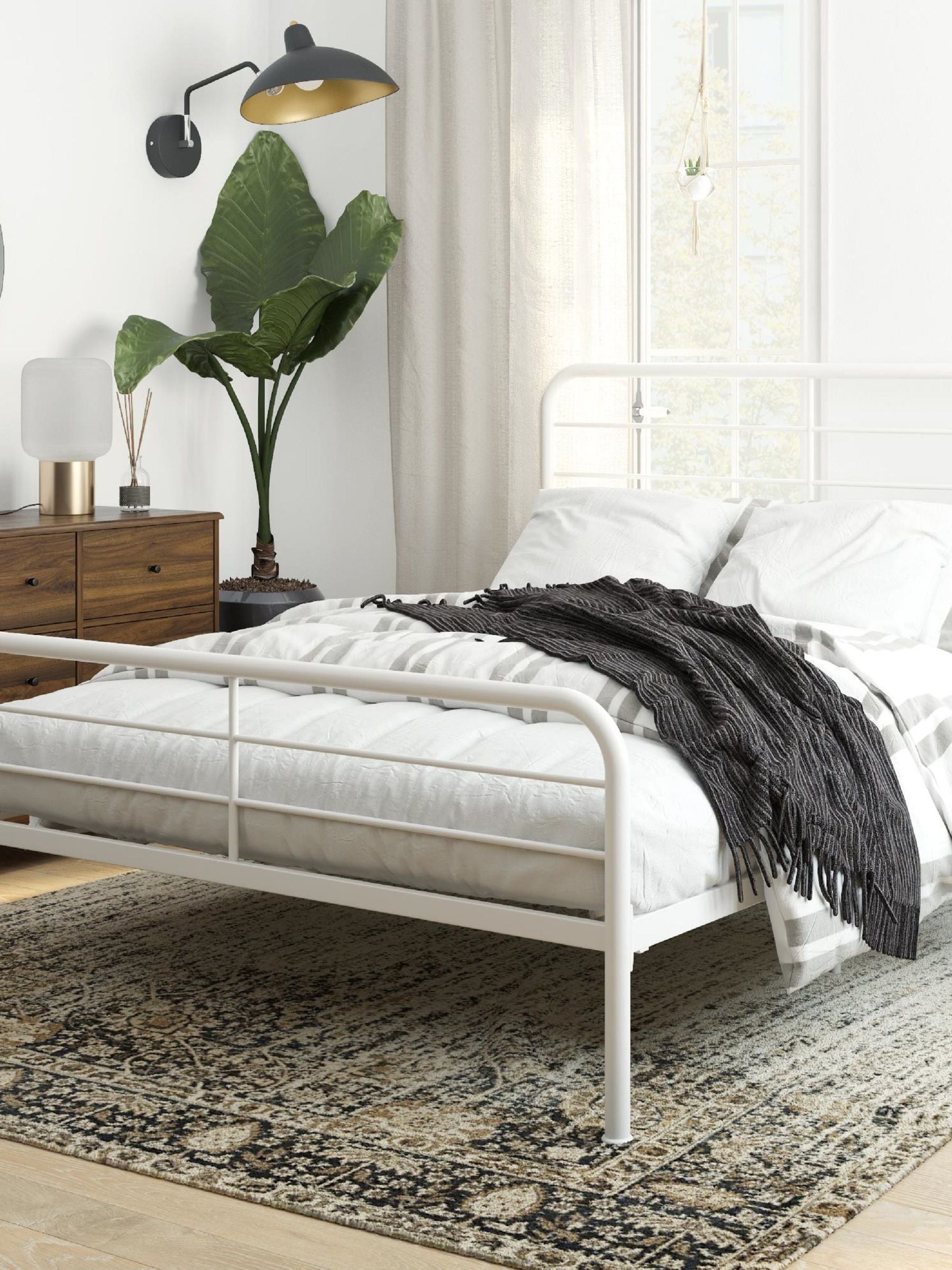 DHP Millie Metal Bed White King - Image 5