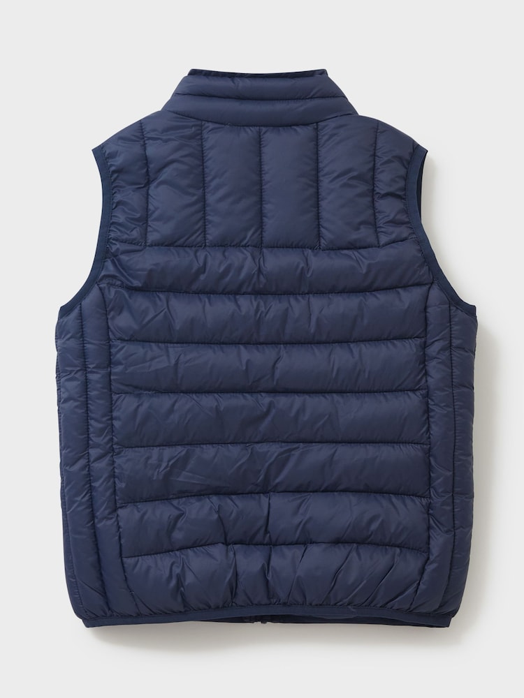 Crew Clothing Blue Lightweight Lowther Gilet - Image 3 of 3